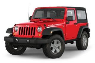 Flame Red Jeep Rubicon Hardtop