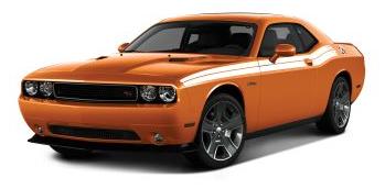 Orange Dodge Challenger