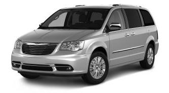 White Chrysler Town & Country Limited